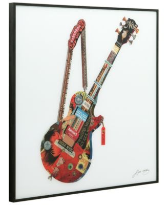 Reverse Printed Art Glass and Anodized Aluminum Frame Wall Art - 48" x 20'' x 1.5" 