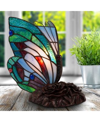 Tiffany Style Butterfly Lamp-Stained Glass Table Lamp