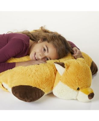 Pillow Pets Signature Jumboz Wild Fox Oversized Stuffed Animal Plush Toy
