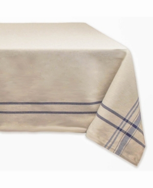 Chambray French Stripe Tablecloth 60