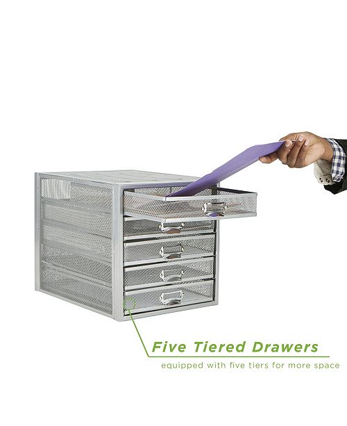 Mind Reader 5 Drawer Storage Cabinet Heavy Duty Multi Reviews