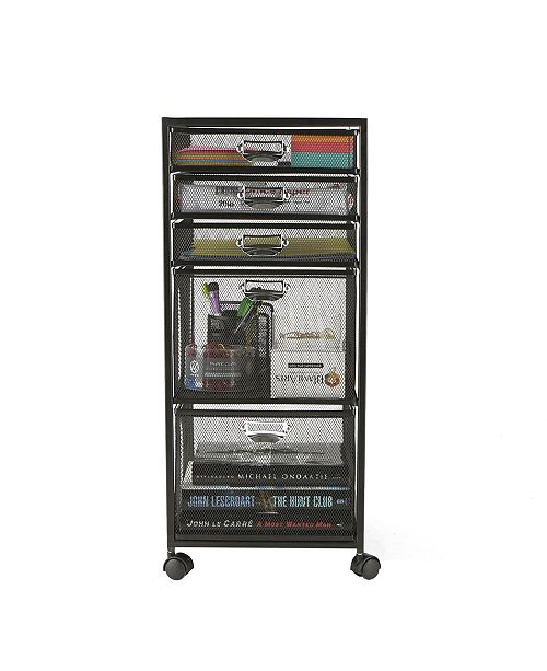 Mind Reader 5 Tiered Drawer Storage Cart Utility Cart Reviews