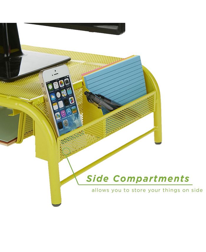 Mind Reader Metal Mesh Monitor Stand And Desk Organizer With Drawer Macy's