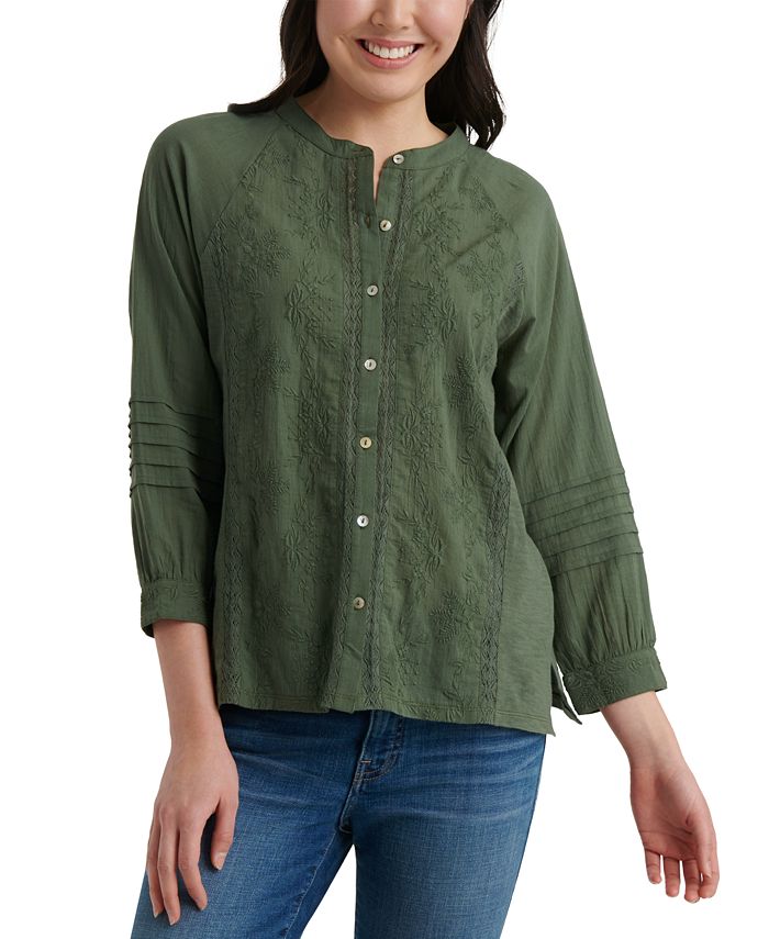 Lucky brand blouses macy's shop