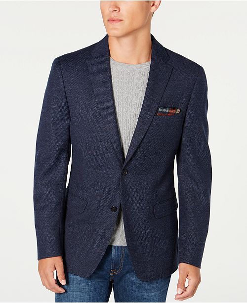 Tommy Hilfiger Men S Modern Fit Thflex Stretch Textured Sport Coat