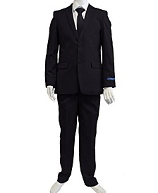 Little Boy's 5-Piece Shirt, Tie, Jacket, Vest and Pants Solid Suit Set