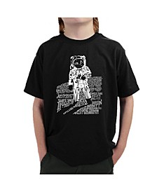Big Boy's Word Art T-Shirt - Astronaut