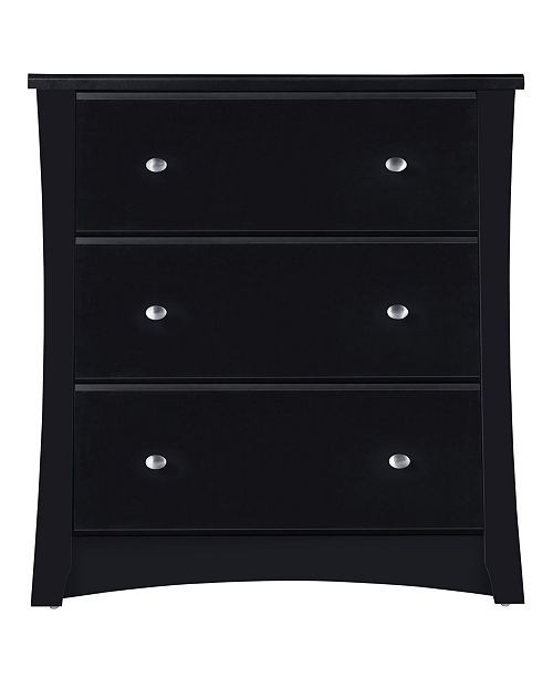 Storkcraft Crescent 3 Drawer Bedroom Or Kids Nursery Dresser