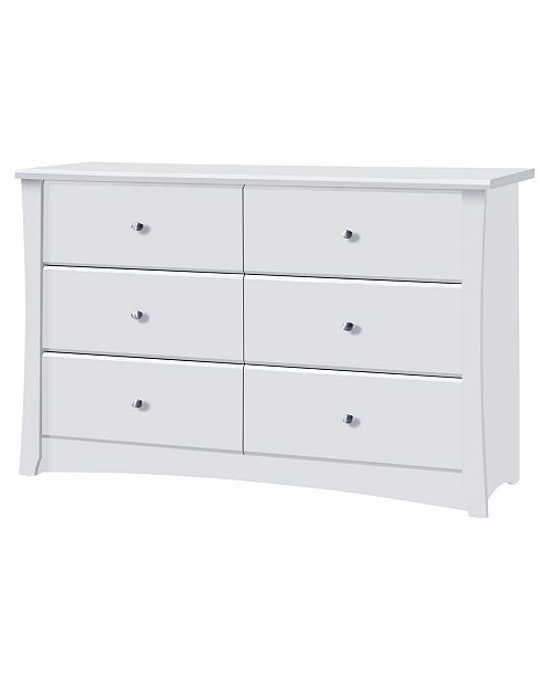 Storkcraft Crescent 6 Drawer Bedroom Or Kids Nursery Dresser