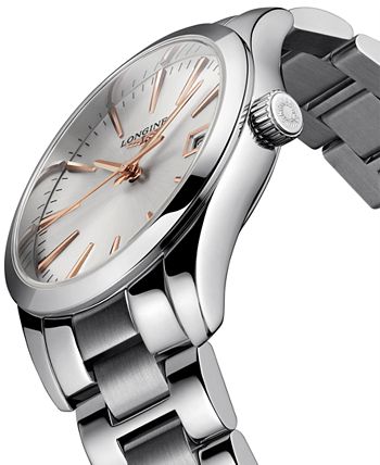 Longines - Women's Swiss Conquest Classic Stainless Steel Bracelet Watch 34mm
