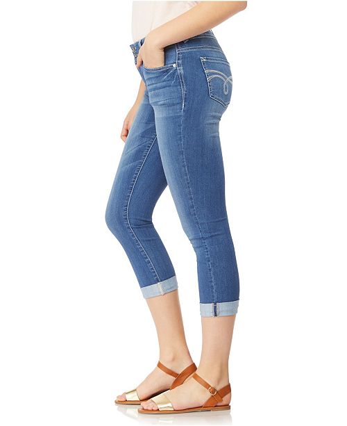 WallFlower Ultra 23.5" Roll Cuff Crop Capri Jeans & Reviews Jeans