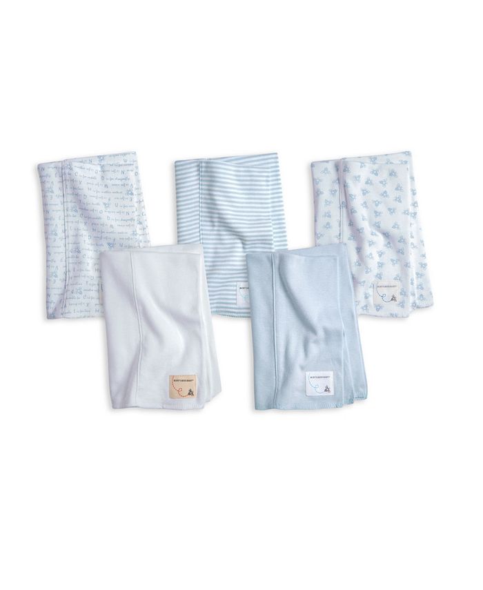 Burt's Bees Baby Organic Cotton 5 Pack Burp Cloth Macy's