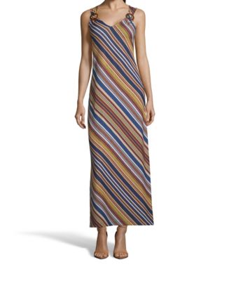John Paul Richard Striped Maxi Dress - Macy's