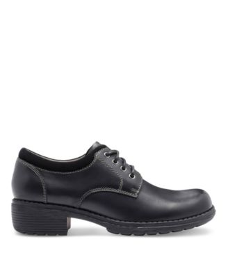 black leather women's eastland oxford shoe