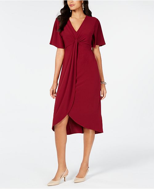 Alfani Twist Front High Low Hem Dress Created For Macy S
