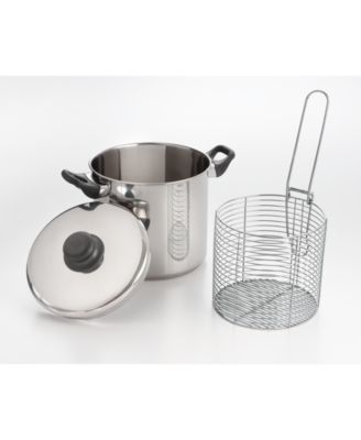 Cook Pro - 6 Qt Stainless Steel Stovetop Deep Fryer W/ Encapsulated Base