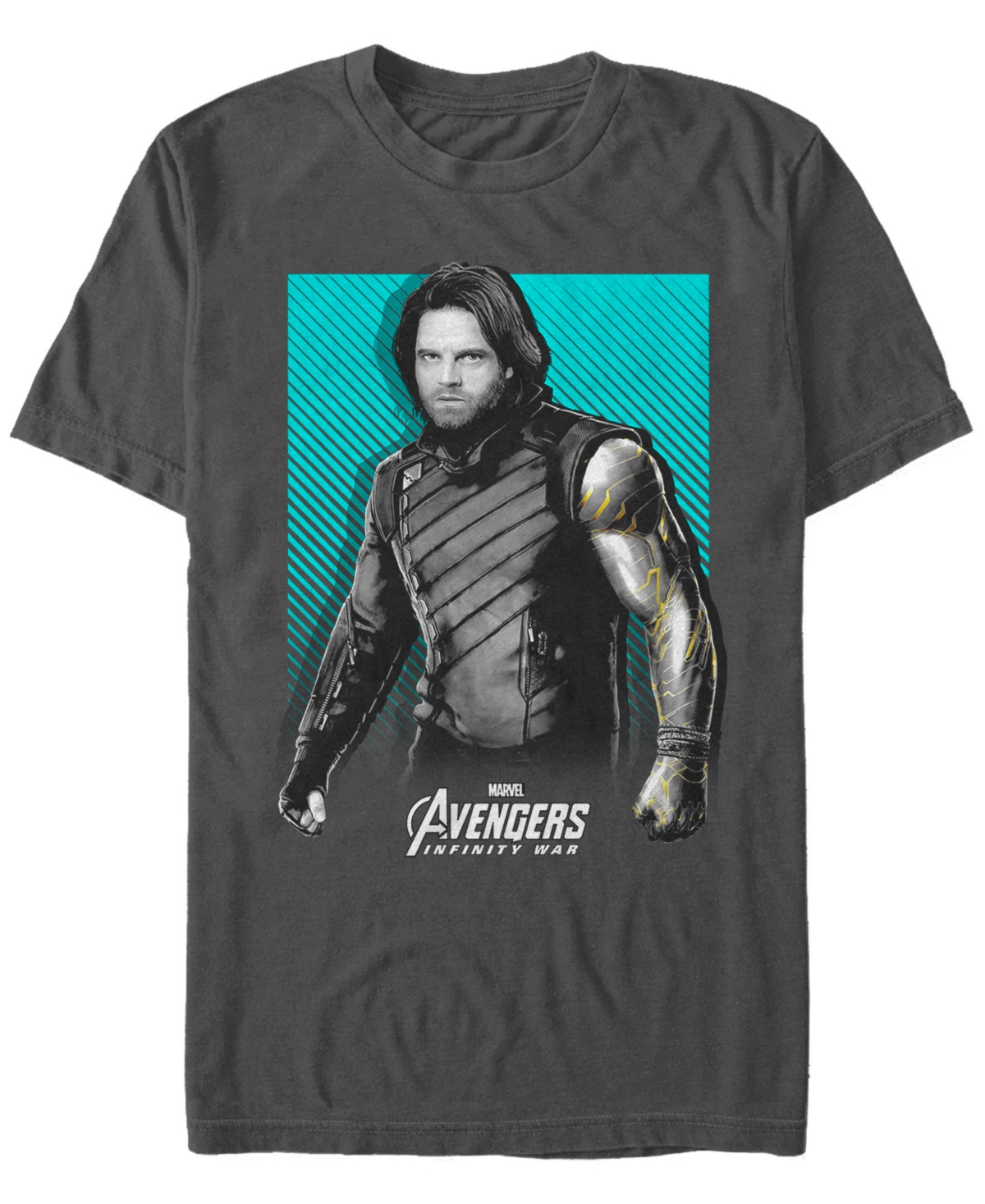 Marvel Men's Avengers Infinity War Bucky War Pose Short Sleeve T-Shirt