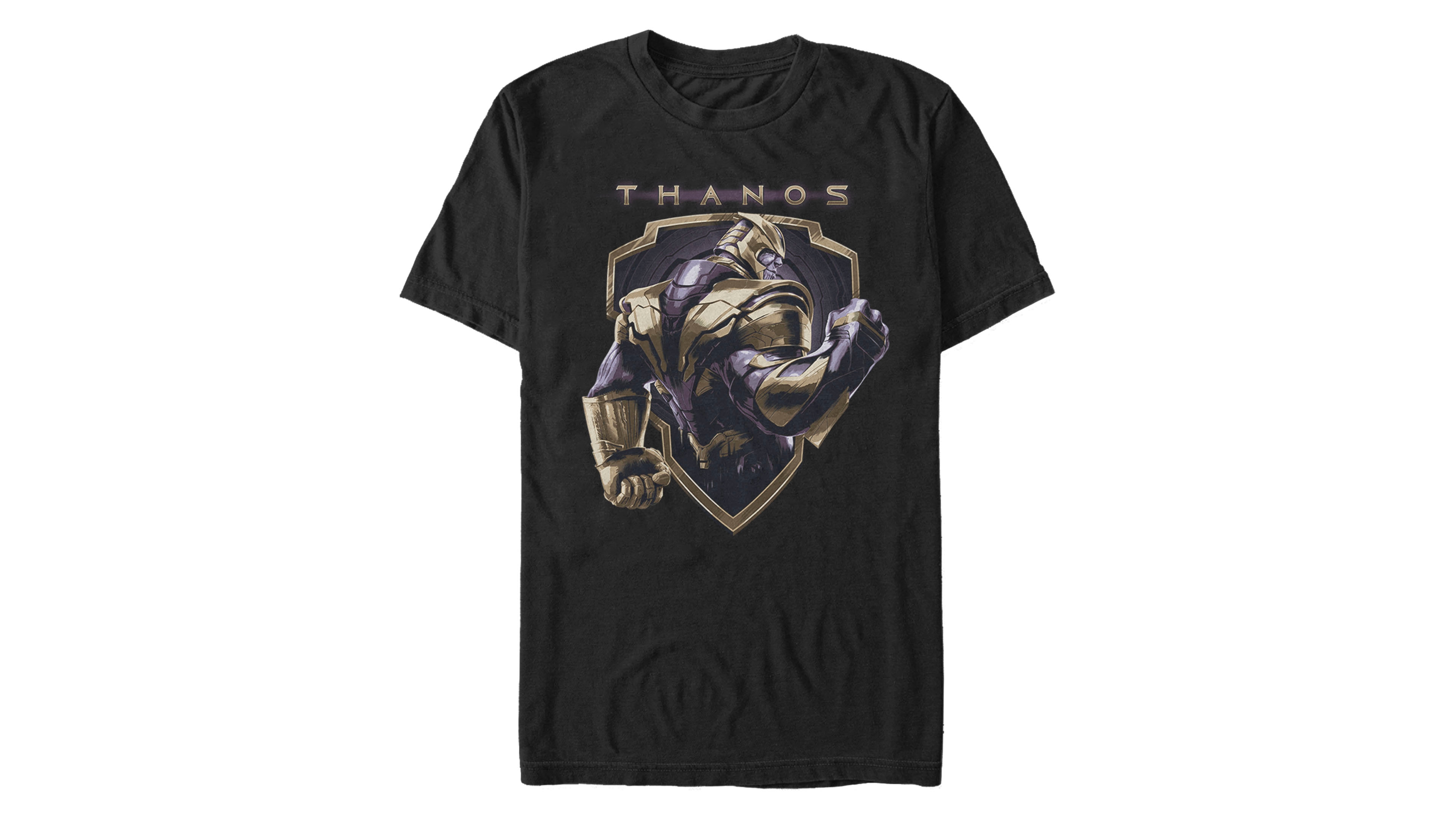 Marvel Men's Avengers Endgame Thanos Strong Shield Short Sleeve T-Shirt