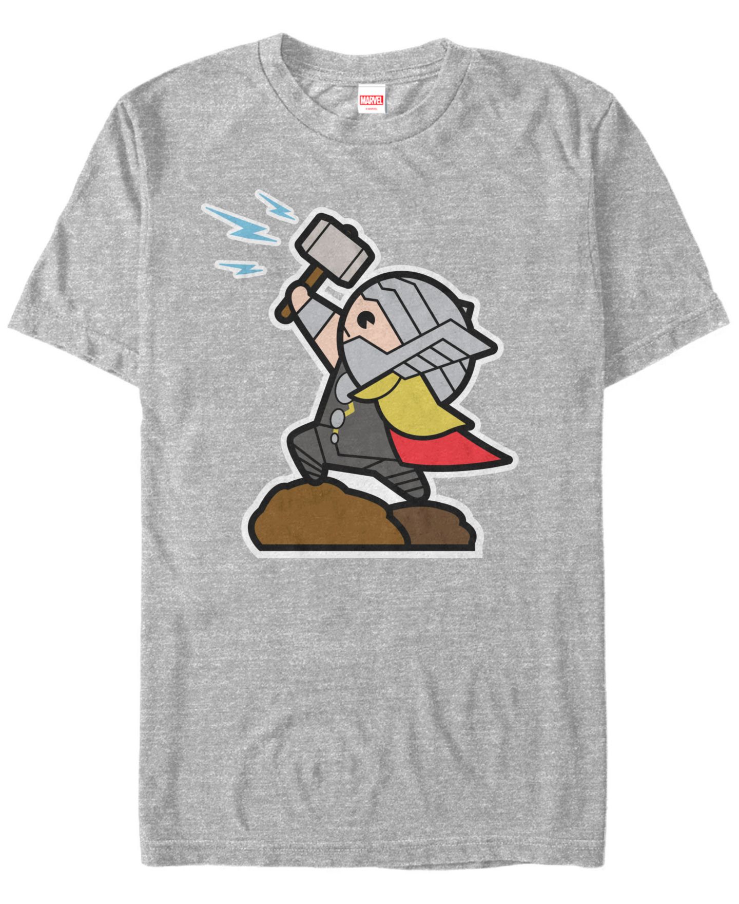 Мужская футболка Fifth Sun Marvel Avengers The Mighty Kawaii Thor Short Sleeve, цвет: Athletic H — фото 1