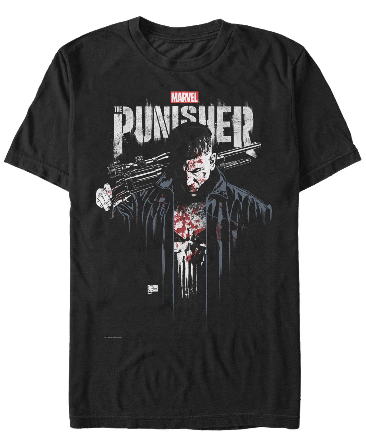 Marvel Men's Punisher The Punisher Portrait Short Sleeve T-Shirt