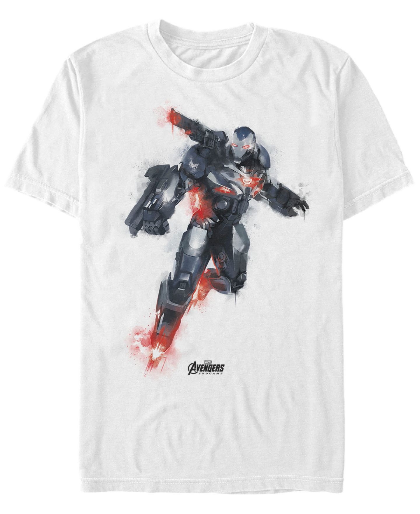 Мужская футболка Fifth Sun Marvel Avengers Endgame Dripping Paint War Machine Short Sleeve, цвет: Белый — фото 2