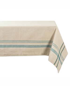 Chambray French Stripe Tablecloth 60
