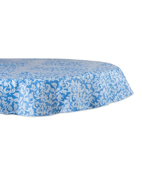 Design Imports 60 Round Vinyl Tablecloth Reviews Table Linens
