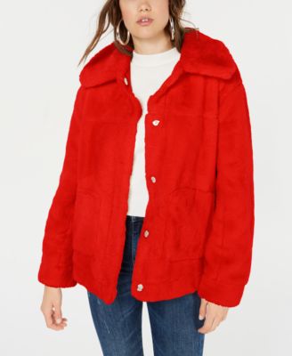 Jou Jou - Juniors' Faux-Fur Jacket