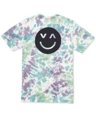 RVCA - Men's Happy Sad Tie-Dyed Graphic T-Shirt