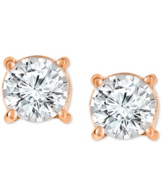 Diamond Stud Earrings (1 ct. t.w.) in 14k Rose Gold