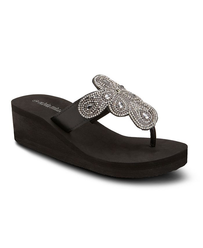 Olivia Miller Obsessed Wedge Sandals & Reviews - Sandals - Shoes - Macy's