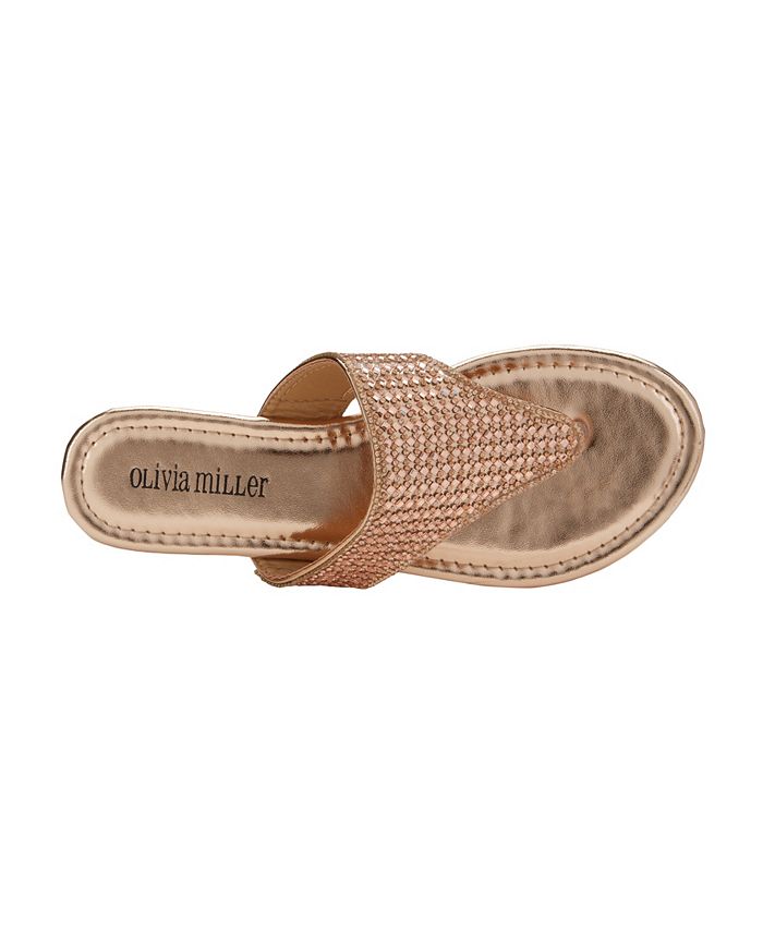 Olivia Miller Flash Forward Embellished Sandals - Macy's