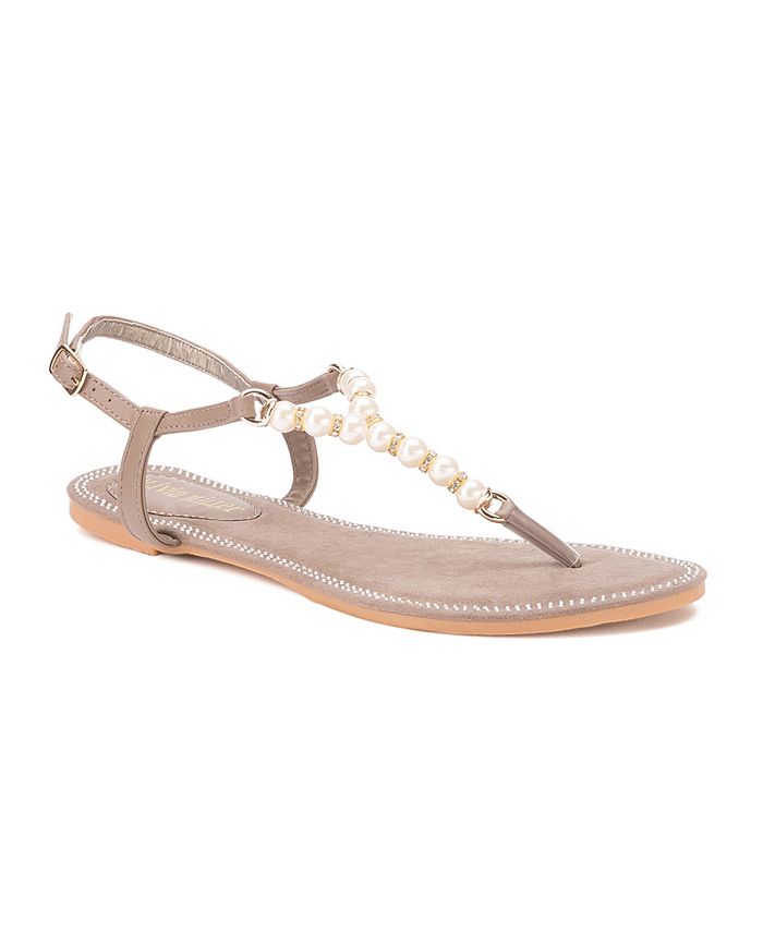 Olivia Miller Haven Multi Pearl Strap Sandals & Reviews - Home - Macy's