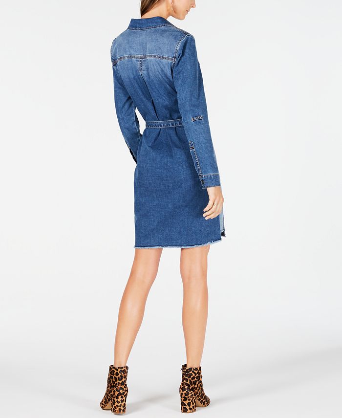 INC International Concepts INC Long-Sleeve Jean Dress, Created for Macy ...