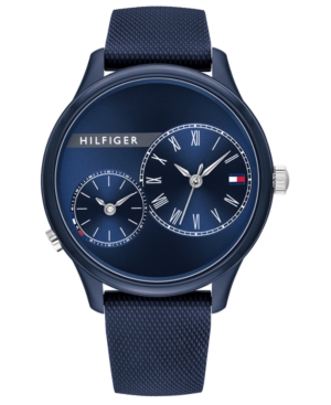 image of Tommy Hilfiger Women-s Navy Rubber Strap Watch 38mm