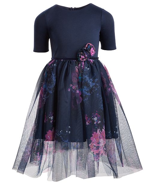 Pink Violet Toddler Girls Floral Print Ballerina Dress Reviews