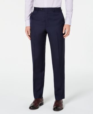 Louis Raphael Stretch Heather Skinny Fit Flat Front Suit Separate Pant -  Macy's