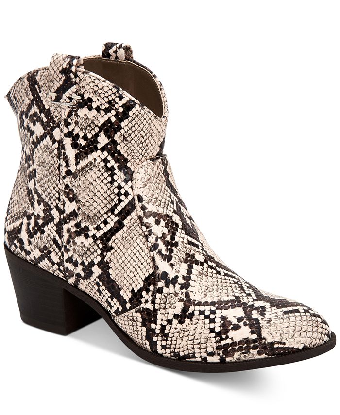 Style & Co MyKenna Western Ankle Booties, Created for Macy's - Macy's