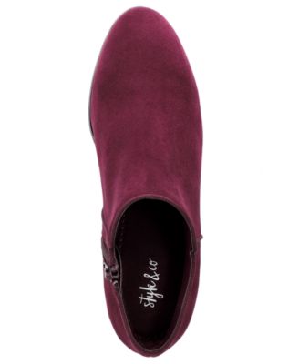 style & co wileyy ankle booties