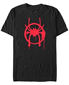 Marvel Men's Spider-Man Miles Morales Spider Logo Costume Short Sleeve T-Shirt