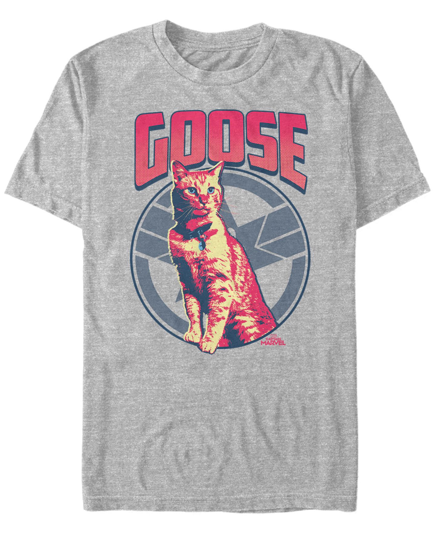 Мужская футболка Fifth Sun Marvel Captain Marvel Goose The Cat Short Sleeve, цвет: Athletic H — фото 1