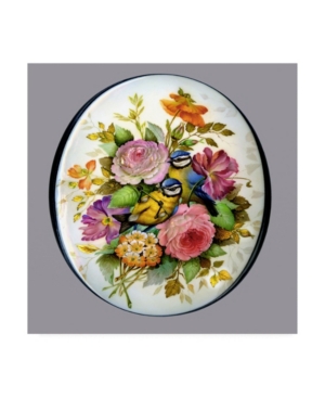Trademark Global Tania Fedorova Mid-century Floral Birds Canvas Art In Multi