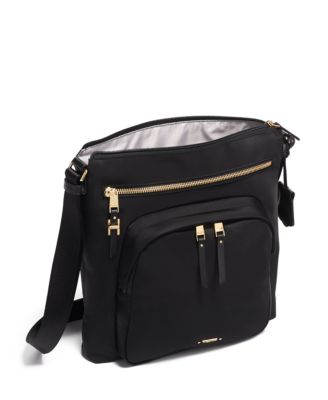 tumi black purse