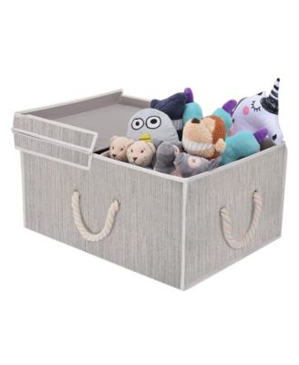 fabric toy box with lid