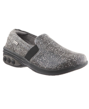 image of Therafit Shoe Annie Slip Resistant Leather Slip On Women-s Shoes