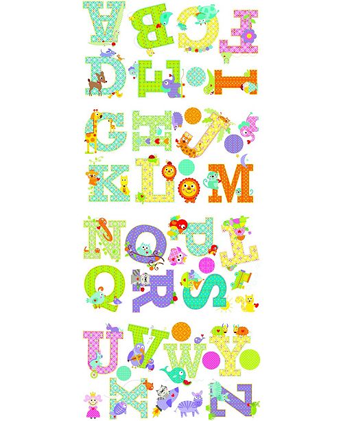 York Wallcoverings Animal Alphabet Dena Designs Peel And Stick