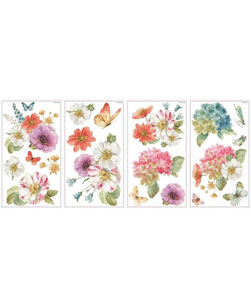 York Wallcoverings Lisa Audit Garden Bouquet Peel And Stick Wall