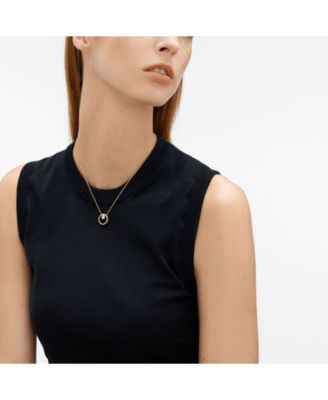 skagen elin crystal circle necklace