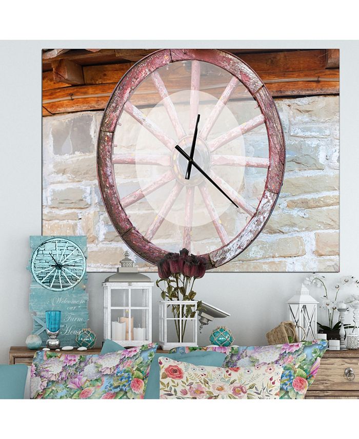 Designart Oversized Contemporary Metal Wall Clock Macy's