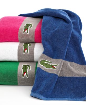 Lacoste Home CLOSEOUT Lacoste Signature Croc 30 X 54 Bath Towel Macy S   1395743 Fpx.tif